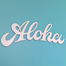 aloha işareti pinshape işaret logo yazı tipi hawaii 3d print model - Mito3D