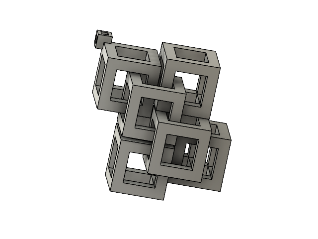 cubico orecchini pinshape futuristico moda trendy geometrica geometrico minimalismo orecchino cubi 3D print model - Mito3D