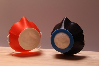 face mask - coronavirus pinshape masks covidmask covid19 3d print model - Mito3D