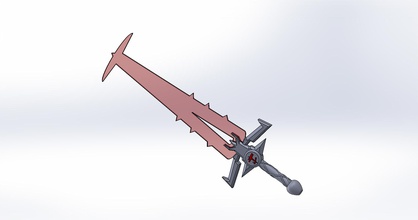 pota doom kılıç pinshape model 3d print model - Mito3D