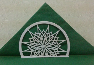 stand napkins snowflake pinshape 3d-design 3d print model - Mito3D