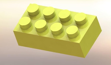 lego pinshape inventor -cubes -games toys design 3d print model - Mito3D