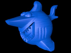 shakky requin figurine pinshape L'impression 3d enfants jouets design défi 3d print model - Mito3D