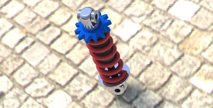 shock absorber pinshape -parts -automobile -development design 3d print model - Mito3D