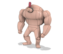 pishoto pinshape chevalier muscles géant 3d print model - Mito3D