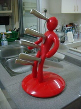 voodoo knives stand pinshape household display base mount kitchen vudu art 3d print model - Mito3D