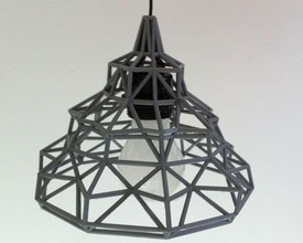 wire lamp 01 pinshape pinshape-support-free-design-contest light poly lamps interior 3d print model - Mito3D