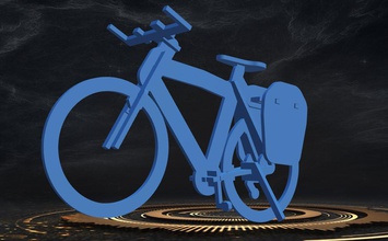 3d puzzle bisiklet pinshape bulmaca 3d print model - Mito3D