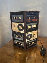 cassette lampe pinshape bande musique led 3d print model - Mito3D