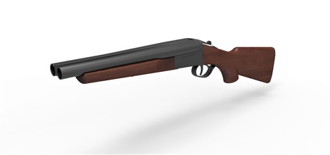 fusil chasse boomstick evil dead pinshape 12gauge remington ashgun cendre evildead imprimable d'impression cosplay réplique prop l'arme arme feu doublebarreled 3d print model - Mito3D
