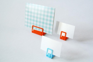 cartão stand pinshape fotografia titular clipe visita 3d print model - Mito3D