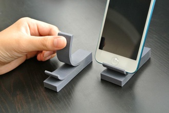 sticky note pinshape tablet stand post-it iphone desktop 3d print model - Mito3D