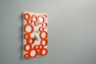 decorativo switch piastra pinshape interruttore decorazione 3d print model - Mito3D