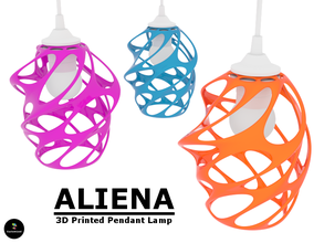 aliena pinshape organico forma sfumature ombra illuminazione luce 3d print model - Mito3D