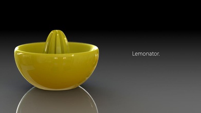lemonator 3d printed juice squeezer awesomeness pinshape pinshape-support-free-design-contest unique lemon diy 3d print model - Mito3D