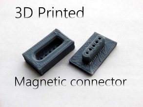 magnetico connettore pinshape rame 3d print model - Mito3D