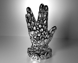 vulcan salute - voronio style pinshape startrek nimoy leonard jewelry hand 3d print model - Mito3D