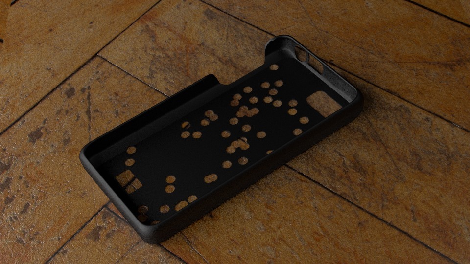 fairphone case 3 random holes cutout pinshape smartphone protection phone 3D print model - Mito3D