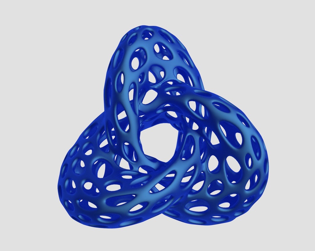 matematica forma voronoi stile pinshape per 3D print model - Mito3D