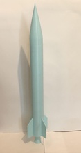 rocket pinshape nose-cone nozzle 3d print model - Mito3D