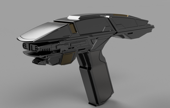Franklin phaser alfinete acessório cosplay suporte fase pistola 3d print model - Mito3D