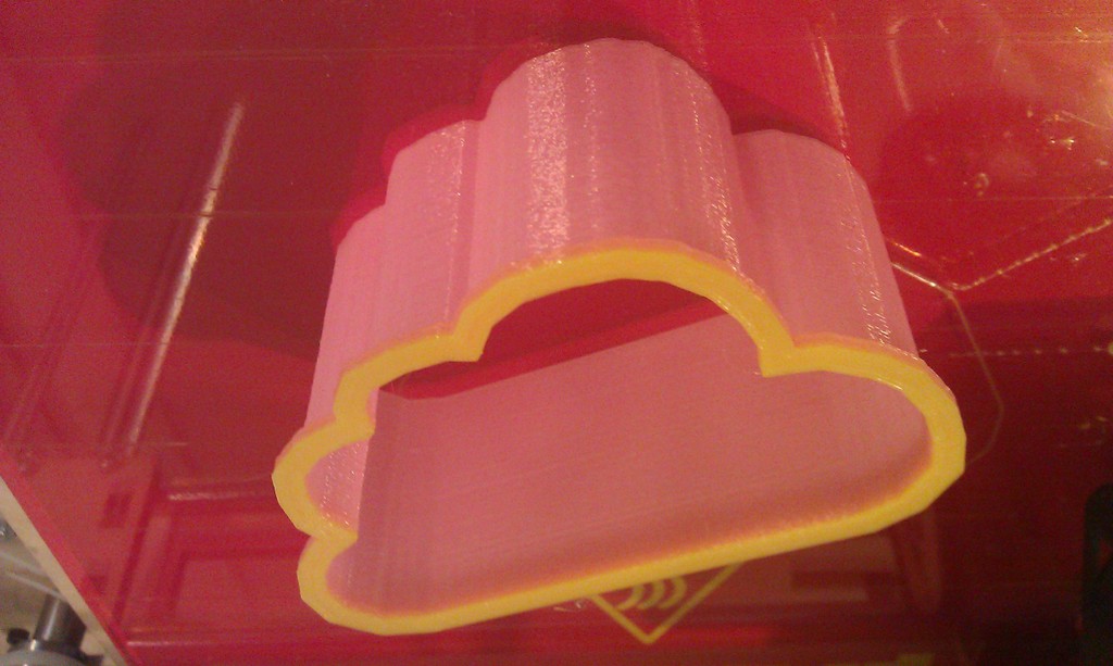 nube cortador galleta pinshape galletas 3D print model - Mito3D