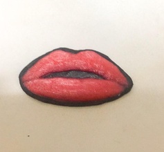 lip lips pinshape clothespin clothes patch accesoires lips lip