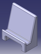 ipad mini tablat titolare supporto forma spillo porta per Ipad 3d print model - Mito3D
