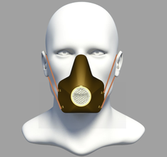 protettivo maschera 3d Stampa forma spillo Creatore respiratore stampante 3dvscovid19 intercambiabile igienizzabile lavabile mascherato uomo medico covid19 virus protezione viso filtro respiratorio airmask 3d print model - Mito3D