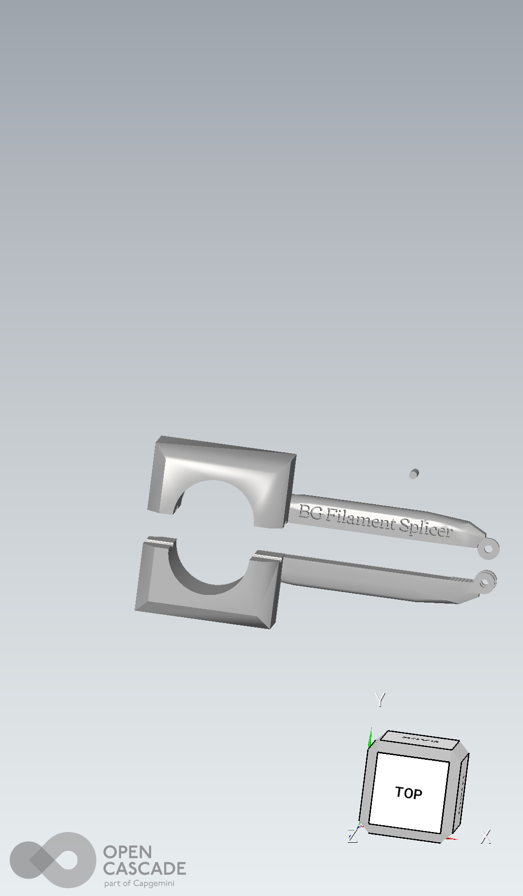 filament splicer pinshape tool filament-17mm filament-3mm splicer- filament-gadget filament-change 3D print model - Mito3D