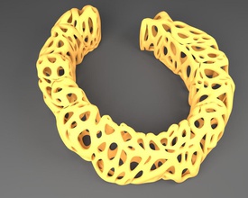 esculation bracciale voronoi stile pinshape braccialetto 3d print model - Mito3D