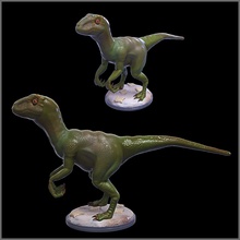 raptor alfinete estátua estatueta dinossauro animal dinossauros criatura 3d print model - Mito3D