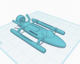 mcflubbertub bath boat pinshape bath-toy speed-boat toy bath-boat 3d print model - Mito3D