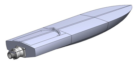 rc jet bateau forme d'épingle télécommande modèles vedette trophée 3d print model - Mito3D