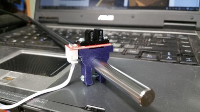 opto trava montagem 10 milímetros haste pinshape nal curso optoendstop óptica titular óptico adapto 3d print model - Mito3D