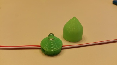 led Diffusor pinshape cap 3d print model - Mito3D
