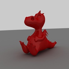 drago giocattolo pinshape i draghi monster creatura divertente 3d stampa per bambini giocattoli design sfida 3d print model - Mito3D