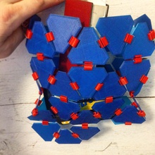 plex azulejos pinshape low poly diseño concurso apoyo gratis supportless modular bolsa moda 3d print model - Mito3D