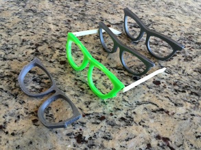 waytoofar sunglasses remix pinshape sunglass rayban ray-ban glasses frame eyeglasses 3d print model - Mito3D