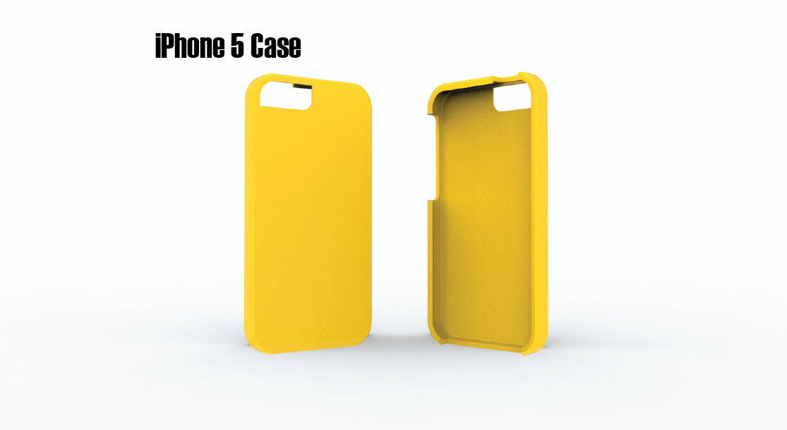 iphone 5 vaka pinshape kapak telefonu durumda telefon durum kapağı 3D print model - Mito3D