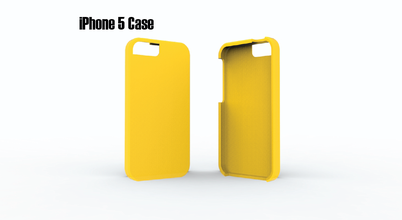 caso iphone 5 pinshape teléfono cubierta 3d print model - Mito3D