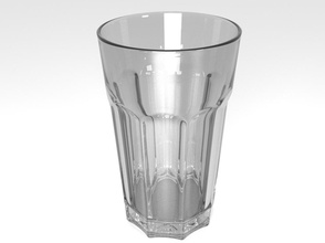 vaso pinshape agua cocina vidrio copas cristal 3d print model - Mito3D