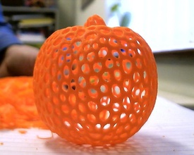 pumpkin - voronoi style pinshape 3d print model - Mito3D