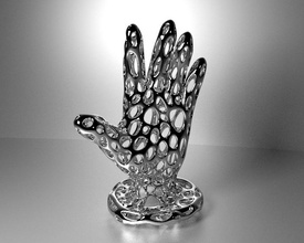 joyería mano voronoi estilo pinshape anillo humanos 3d print model - Mito3D