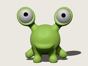 martiani pinshape giocattolo marziano alien monster creatura divertente 3d stampa per bambini giocattoli design sfida 3d print model - Mito3D