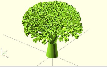 récursive brocoli pinshape légumes customizer 3d print model - Mito3D