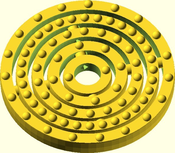 özelleştirilebilir atom pinshape gimbal elektron customizer bohr 3D print model - Mito3D