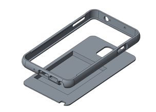Hinweis 3 erweiterte pinshape extended Akku case 3d print model - Mito3D
