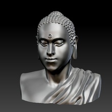 buddha pinshape Gehirn meditation 3d print model - Mito3D