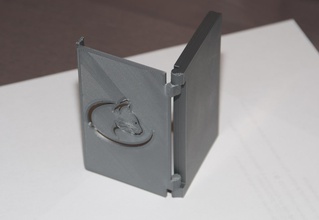 pliage porte carte visite pinshape titulaire cartes d'affaires 3d print model - Mito3D